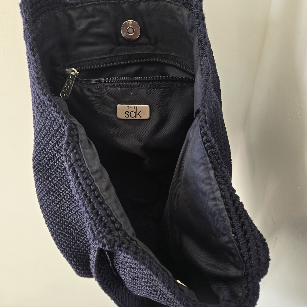 The Sak Navy Blue Knit Tote Bag - Picture 2 of 3